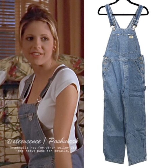 Vintage 90s Guess Denim Overalls ALT ASO Buffy Summers